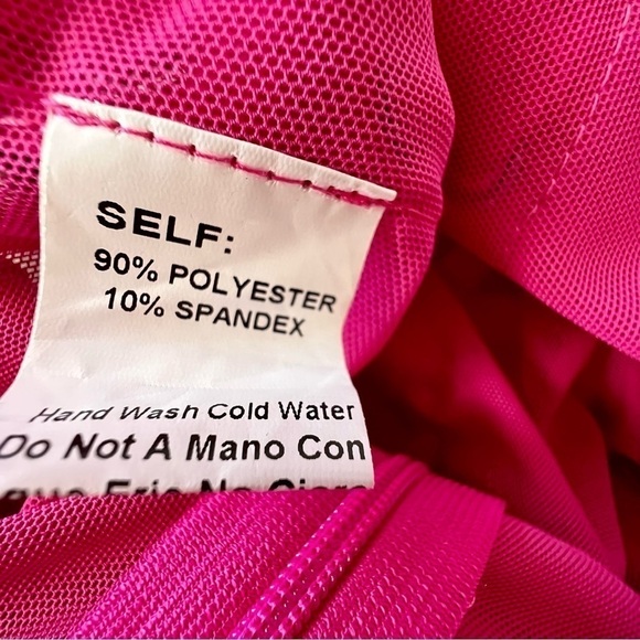 Miss 8 from Dolls Kill Hot Pink Mesh Lace-up Pants 💝 - Picture 5 of 6